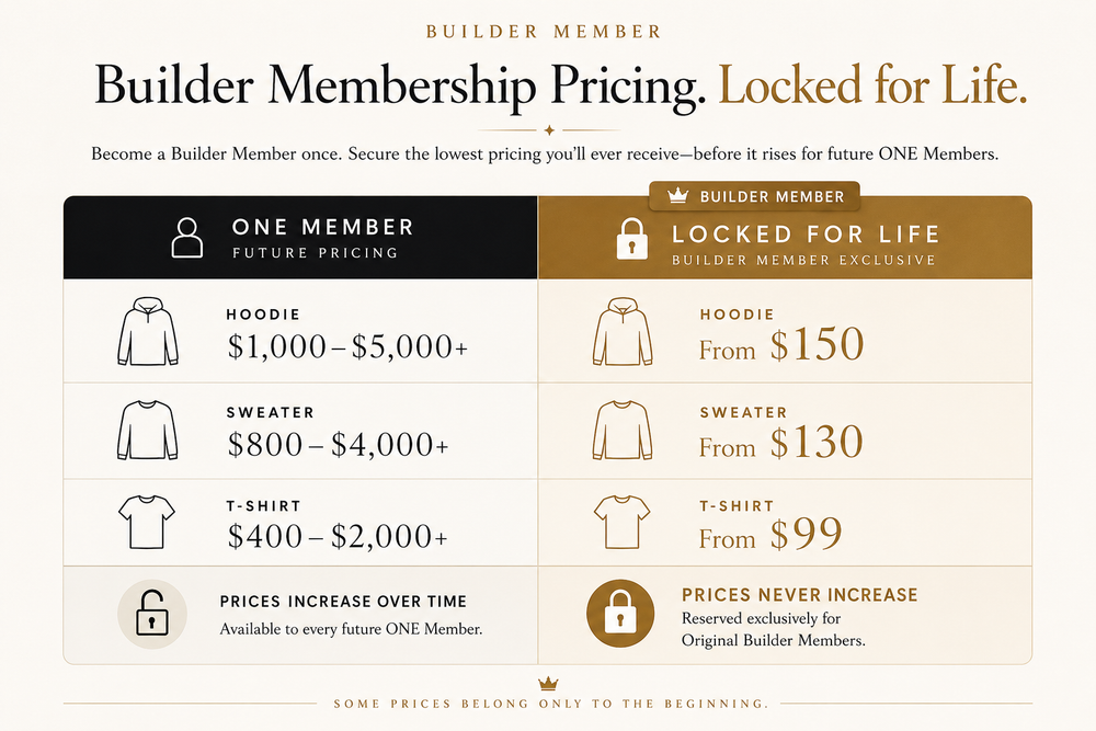 Builder Member pricing comparison